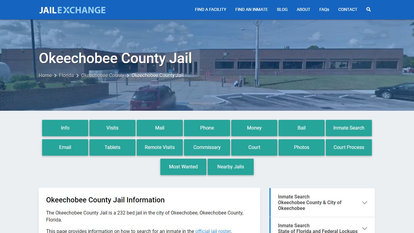 Okeechobee County Jail, FL Inmate Search, Information